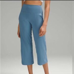 Lululemon Align High-Rise Wide-Leg Cropped Pant 23” Utility Blue S/M